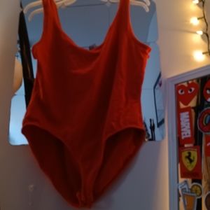 Ann Taylor Orange Bodysuit